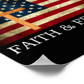 This Is The Turning Point Patriotic Christian Fait Poster (Ecke)