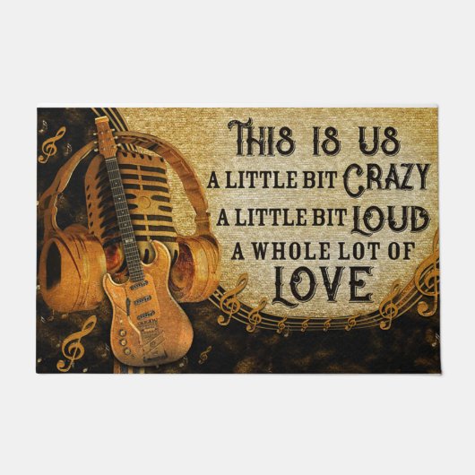 This Is Us Doormat, Instrument Mat Gift Fußmatte (Vorderseite)