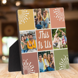 This Is Us Mid-Century 4-Foto-Collage-Familie Fotoplatte