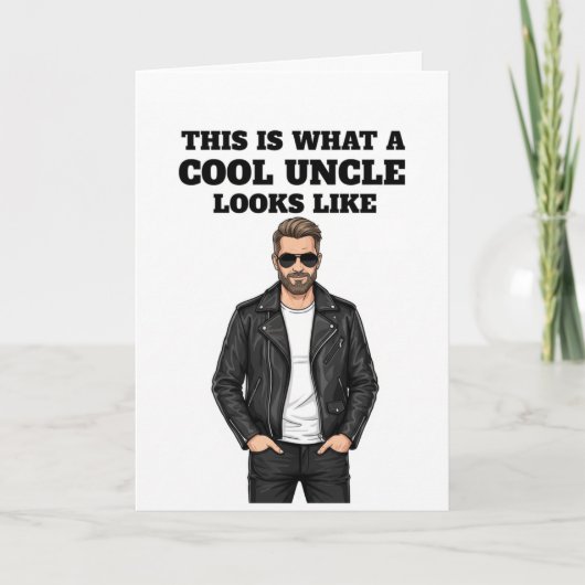 This Is What a Cool Uncle Looks Like Karte (Vorderseite)