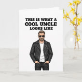 This Is What a Cool Uncle Looks Like Karte (Gelbe Blume)