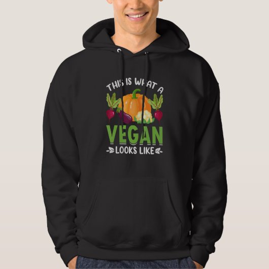 This is what a vegan looks like hoodie (Vorderseite)