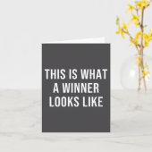 This Is What A Winner Looks Like Karte (Gelbe Blume)