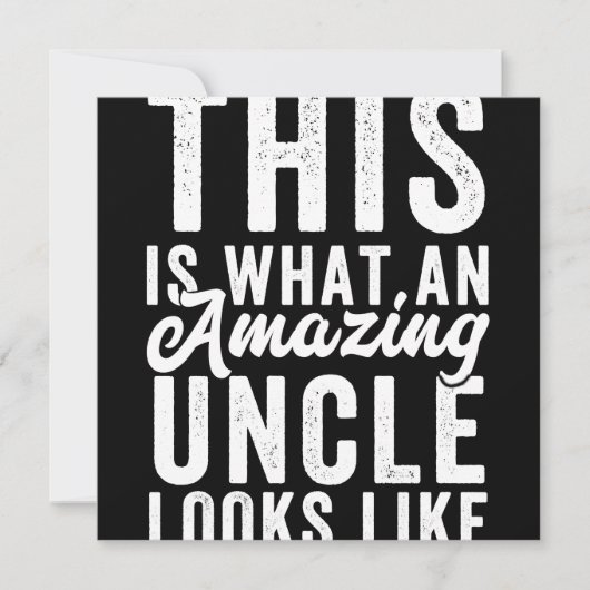 This is What an Amazing Uncle Looks Like Save The Date (Vorderseite)