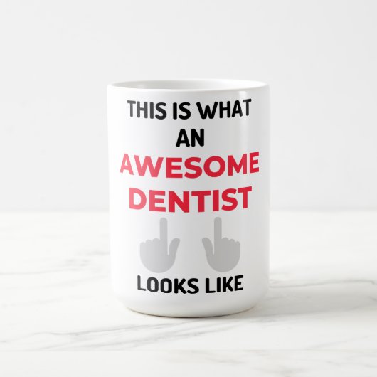 This Is What An Awesome Dentist Looks 2 Kaffeetasse (Mittel)