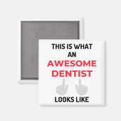 This Is What An Awesome Dentist Looks 2 Magnet (Vorderseite/Rückseite)