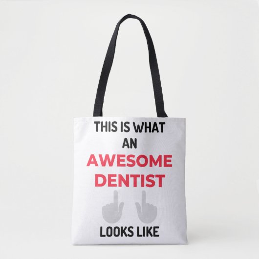 This Is What An Awesome Dentist Looks 2 Tasche (Vorderseite)