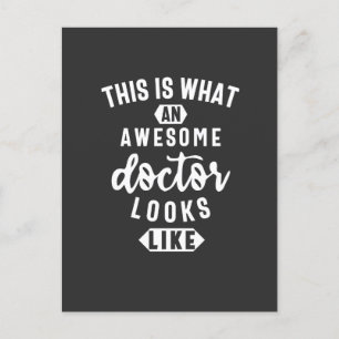 This Is What An Awesome Doctor Looks Like Postkarte