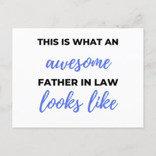 This Is What An Awesome Father in Law Looks Like 2 Feiertagspostkarte
