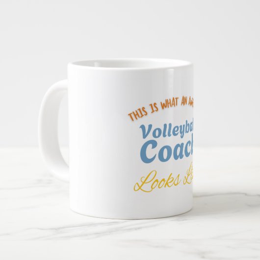 This is What An Awesome Volleyball Coach Jumbo-Tasse (Vorderseite Links)