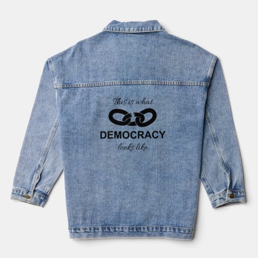 This is What Democracy Looks Like Jeansjacke (Rückseite)