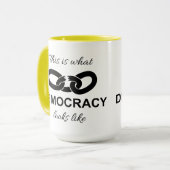 This is What Democracy Looks Like Tasse (Vorderseite Links)