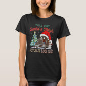 This Is What My Santa's Sleigh Firefighter Truck C T-Shirt (Vorderseite)