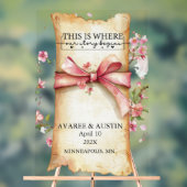 This Is Where Our Story Begins Wedding   Acrylschild (Neutral)