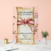 This Is Where Our Story Begins Wedding   Acrylschild (Hochzeit)