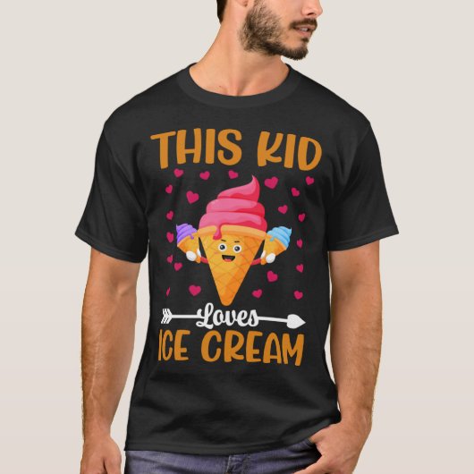 This Kid Loves Ice Cream T-Shirt (Vorderseite)