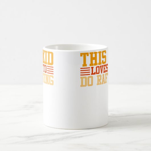 This Kid Loves To Do Rafting Kaffeetasse (Mittel)