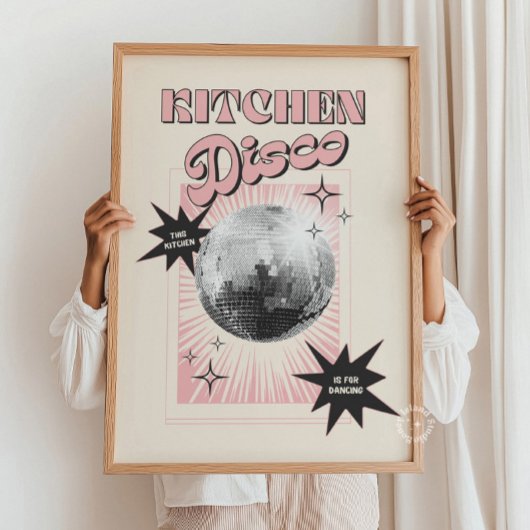 This Kitchen Is for Dancing Poster Disco Poster
