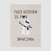 This Kitchen is for dancing snowman Seidenpapier (Vorderseite)