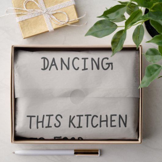 This Kitchen is for dancing snowman Seidenpapier (Geschenk)