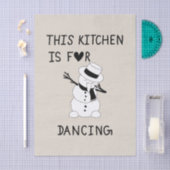This Kitchen is for dancing snowman Seidenpapier (Handwerk)