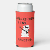 This Kitchen is for dancing snowman Selters Dosenkühler (Seltzer Vorderseite)