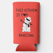 This Kitchen is for dancing snowman Selters Dosenkühler (Rückseite)