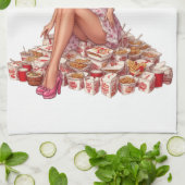 This Kitchen Is for Reheating Takeout Illustration Geschirrtuch (Gefaltet)