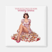 This Kitchen Is for Reheating Takeout Illustration Magnet (Vorne)