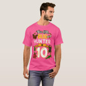 This Little Bug Hunter Is 10 Birthday Insect Bday T-Shirt (Vorne ganz)
