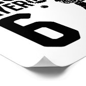 This Little Cricket Player Is 6 Years Old - 6th Bi Poster (Ecke)