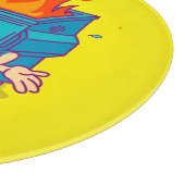 This Little Light: Dumpster Fire Round Schneidebrett (Ecke)