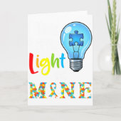 This Little Light Of Mine Autism Awareness Support Karte (Vorderseite)