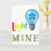 This Little Light Of Mine Autism Awareness Support Karte (Gelbe Blume)
