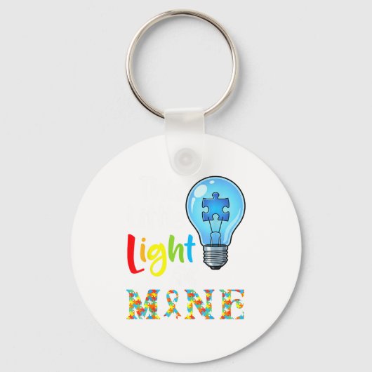 This Little Light Of Mine Autism Awareness Support Schlüsselanhänger (Vorderseite)
