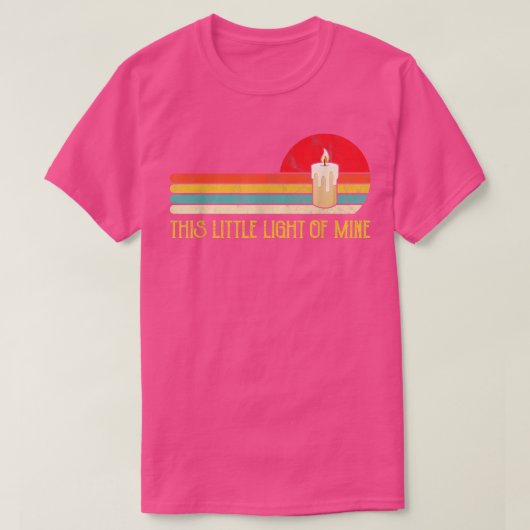 This Little Light ofMine Tshirt Candle Gift Faith (Design vorne)