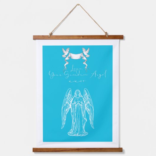 This 'Love Letter' design elevates the mind, body Wandteppich Mit Holzrahmen (Vorderseite)