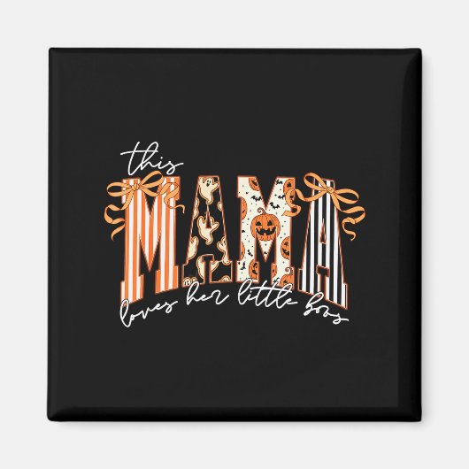 This Mama Loves Her Boos Cute Soky Halloween Mama Magnet (Vorne)