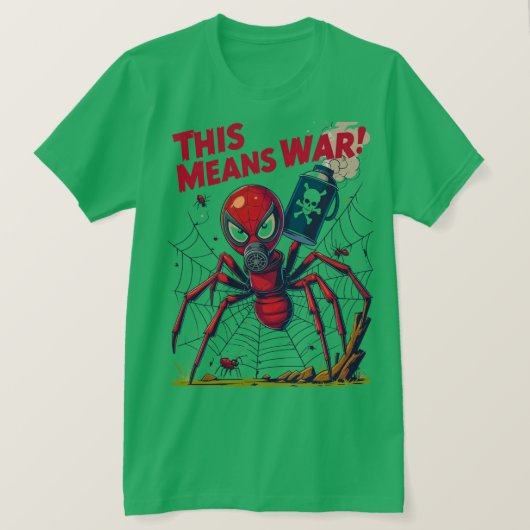 This Means War! – Spider’s Revenge T-Shirt (Design vorne)