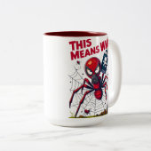 This Means War! – Spider’s Revenge Zweifarbige Tasse (VorderseiteRechts)