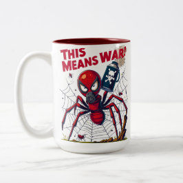 This Means War! – Spider’s Revenge Zweifarbige Tasse