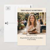 This Meant Something Custom Photo Postcard Postkarte (Vorne/Hinten)