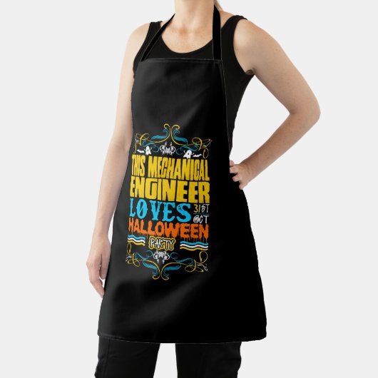 This Mechanical Engineer Loves 31st Oct Halloween Schürze (InSitu)