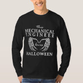 This Mechanical Engineer Loves Halloween Machine T-Shirt (Vorderseite)