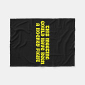 This Meeting, Hockey Fight, Stress Fleecedecke (Vorderseite (Horizontal))