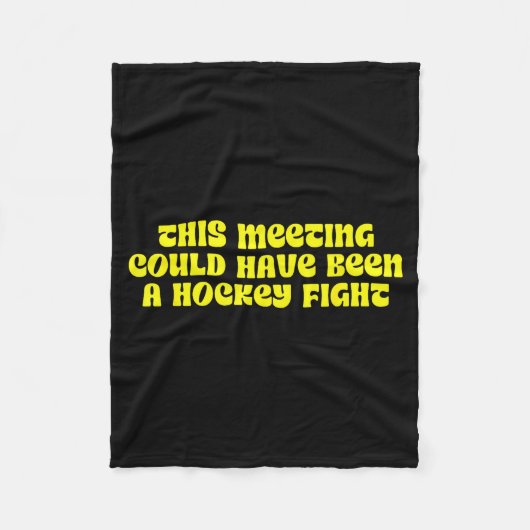 This Meeting, Hockey Fight, Stress Fleecedecke (Vorderseite)