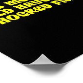 This Meeting, Hockey Fight, Stress Poster (Ecke)