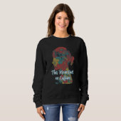 This Mom Runs on Caffeine Sayings Coffee Quotes Sweatshirt (Vorne ganz)
