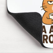 This Mug Runs on Tea and Eye Rolls – Funny British Mousepad (Ecke)