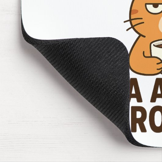 This Mug Runs on Tea and Eye Rolls – Funny British Mousepad (Ecke)